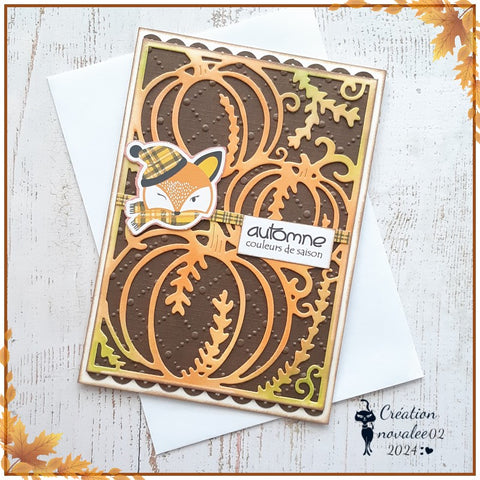 Inlovearts Pumpkin Background Board Cutting Dies