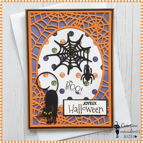 Inlovearts Spider Web Background Board Cutting Dies