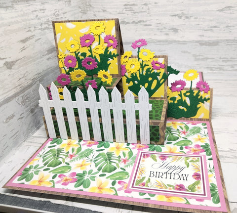 Inlovearts Fence and Daisy Flower Cutting Dies