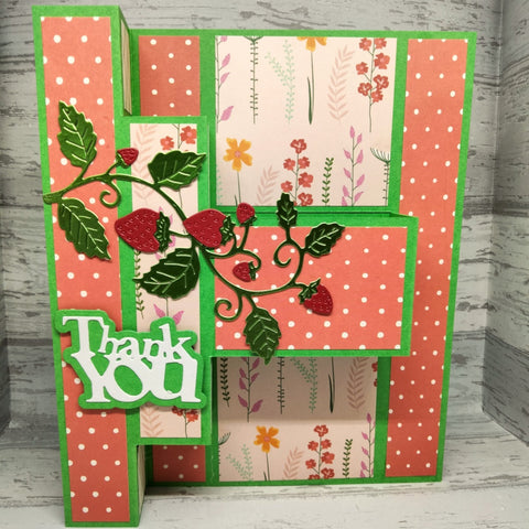 Inlovearts Strawberry Vines Cutting Dies