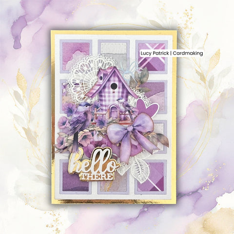 Inlovearts Small Hollow Grid Background Board Cutting Dies