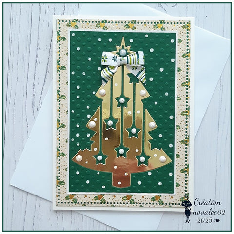 Inlovearts Christmas Tree Hanging Stars Cutting Dies