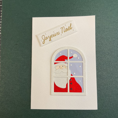 Inlovearts Santa Claus outside the Window Cutting Dies