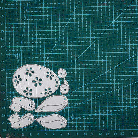 Inlovearts Rabbit Holding an Egg Cutting Dies