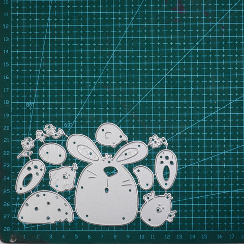 Inlovearts Rabbit and Chicken Cutting Dies