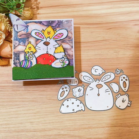 Inlovearts Rabbit and Chicken Cutting Dies