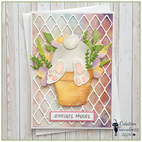 Inlovearts Rabbit in Flowerpot Cutting Dies