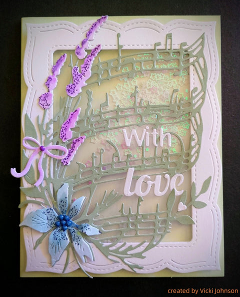 Inlovearts Flowers and Musical Notation Cutting Dies