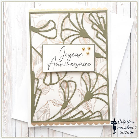 Inlovearts Ginkgo Leaves Background Board Cutting Dies