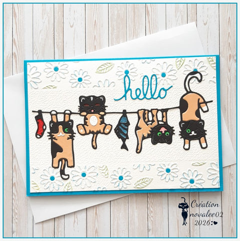 Inlovearts Hanging Cats Cutting Dies