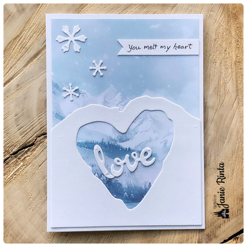Inlovearts Hearts Background Board Cutting Dies