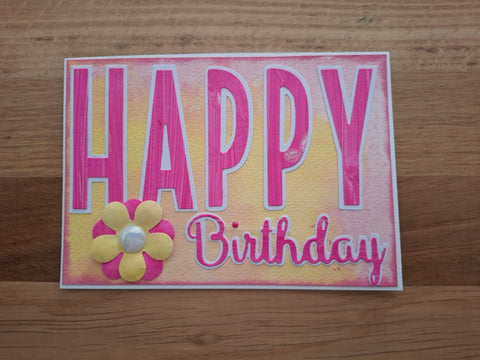 Inlovearts Happy Birthday Word Cutting Dies