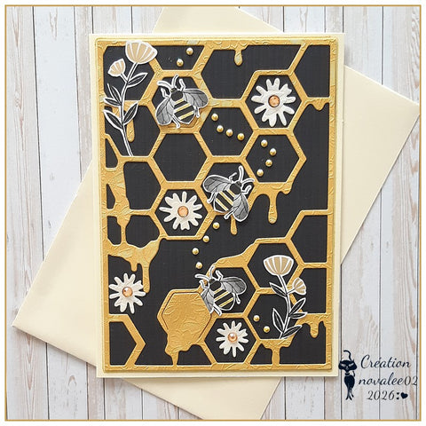 Inlovearts Honeycomb Background Board Cutting Dies