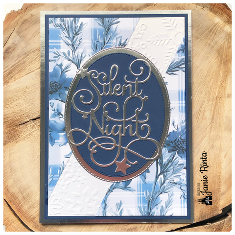 Inlovearts Silent Night Word Metal Cutting Dies
