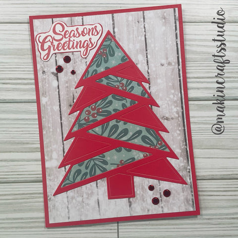 Inlovearts Separated Christmas Tree Cutting Dies