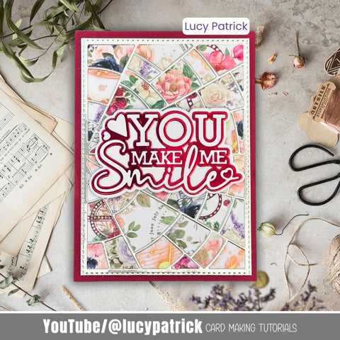 Inlovearts Shattered Pieces Background Board Cutting Dies