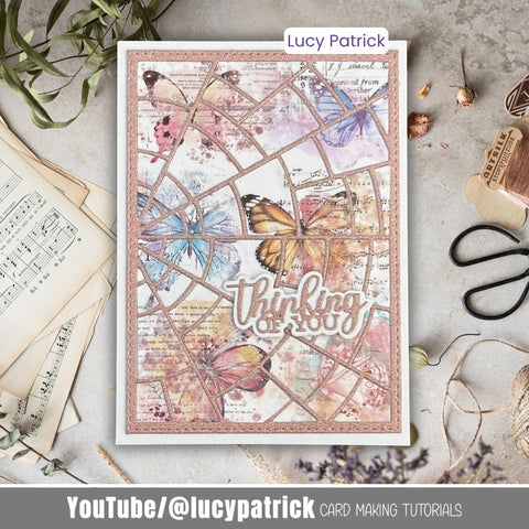 Inlovearts Shattered Pieces Background Board Cutting Dies