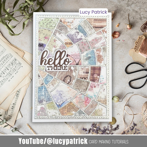 Inlovearts Shattered Pieces Background Board Cutting Dies
