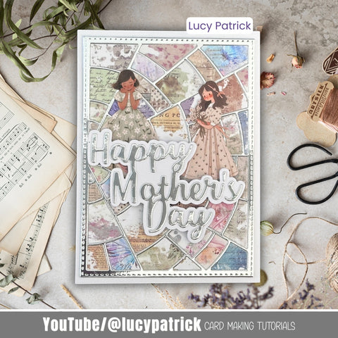 Inlovearts Shattered Pieces Background Board Cutting Dies