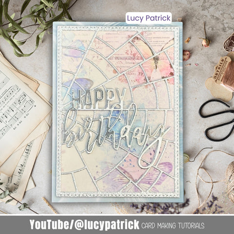Inlovearts Shattered Pieces Background Board Cutting Dies