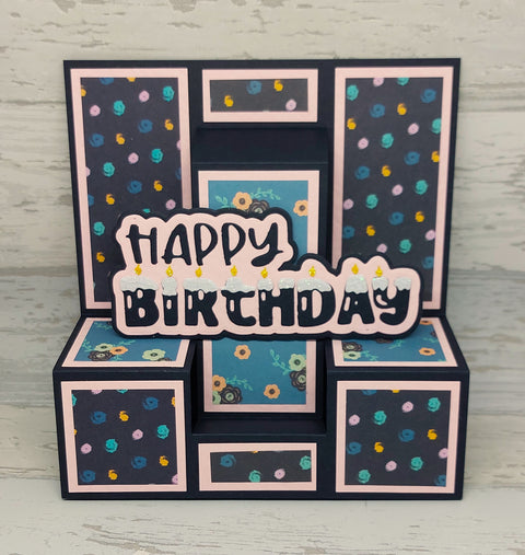 Inlovearts Decorated Happy Birthday Word Cutting Dies