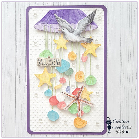 Inlovearts Sea Animals Wind Chime Cutting Dies