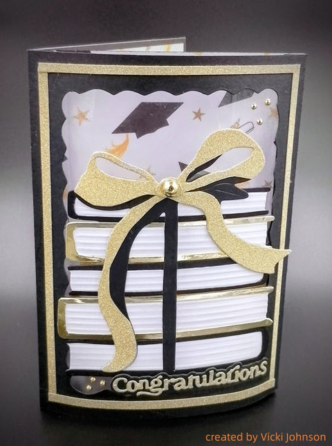 Inlovearts A Bundle of Books Cutting Dies