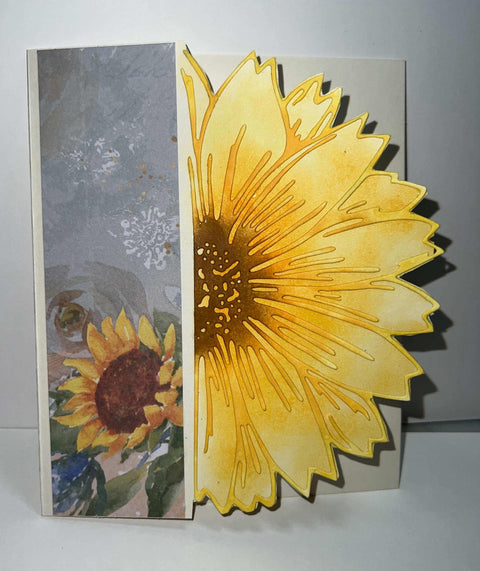 Inlovearts Half Sunflower Border Cutting Dies