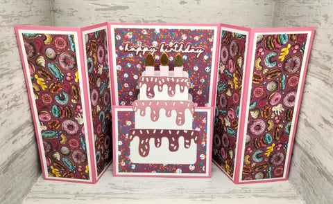 Inlovearts Three-tier Birthday Cake Cutting Dies