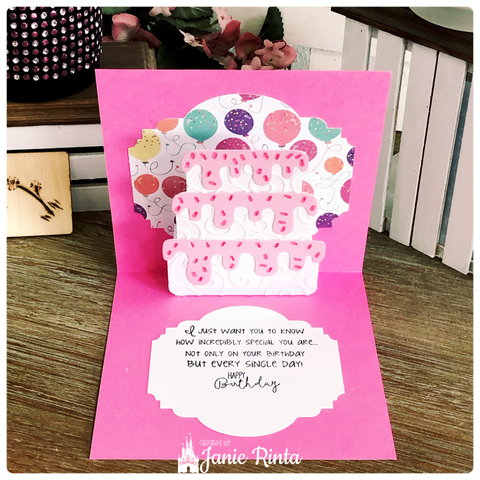 Inlovearts Three-tier Birthday Cake Cutting Dies