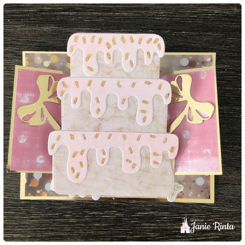 Inlovearts Three-tier Birthday Cake Cutting Dies