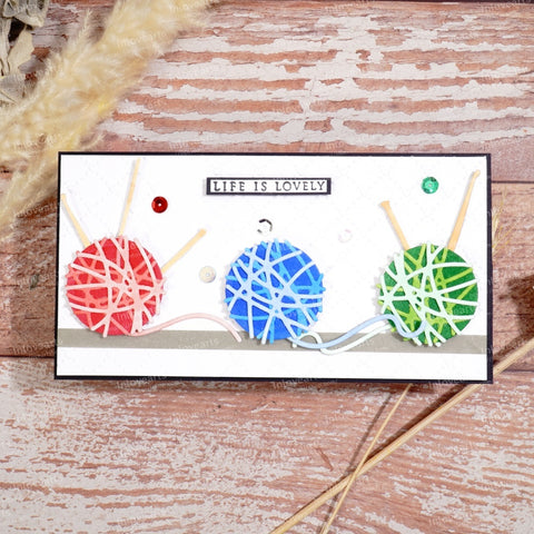 Inloveartshop Yarn Balls Cutting Dies
