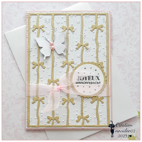 Inlovearts Bow Background Board Cutting Dies