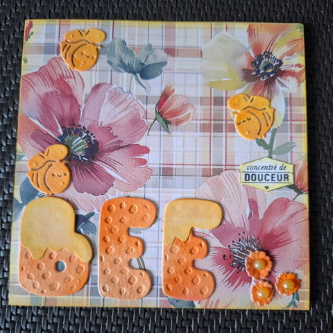 24PCS 6" Flower and Grid Pattern Scrapbook & Cardstock Paper