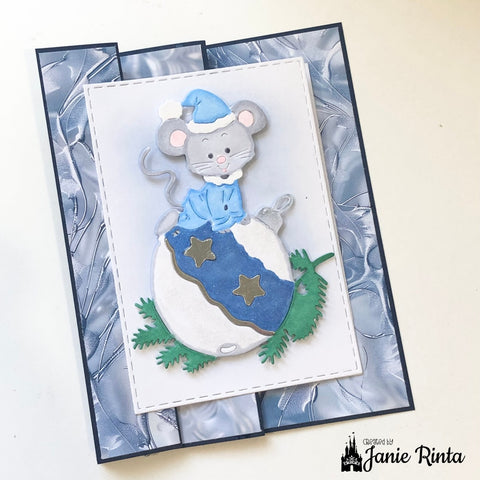 Inlovearts Cute Mouse Play Ball Cutting Dies