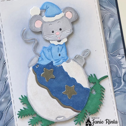 Inlovearts Cute Mouse Play Ball Cutting Dies