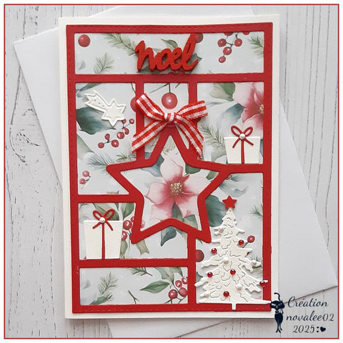 Inlovearts 24PCS 6" Snow Laden Bough Scrapbook & Cardstock Paper