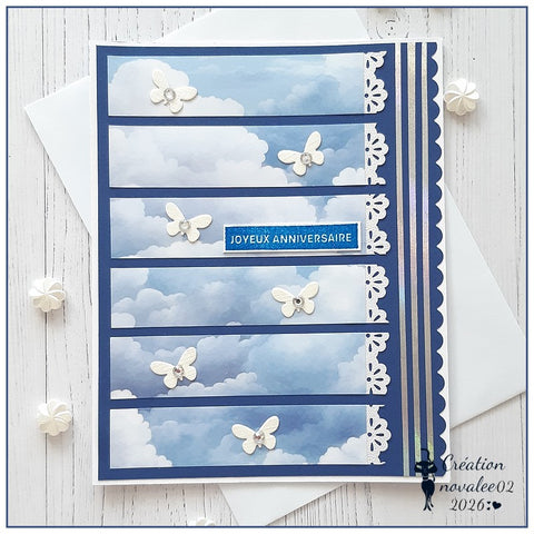 24PCS 6" Blue Skies Scrapbook & Cardstock Paper