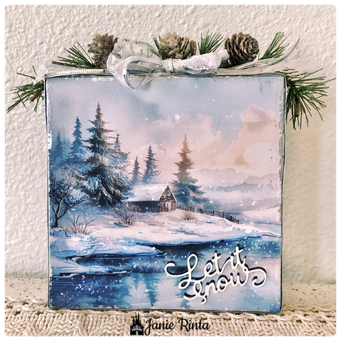 Inlovearts 24PCS 6" Glacie Scrapbook & Cardstock Paper