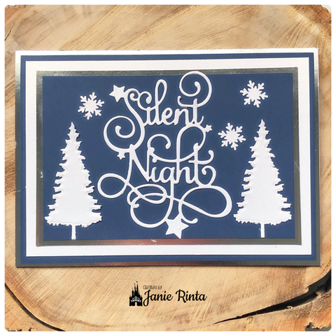 Inloveartshop 3pcs Christmas Trees Cutting Dies