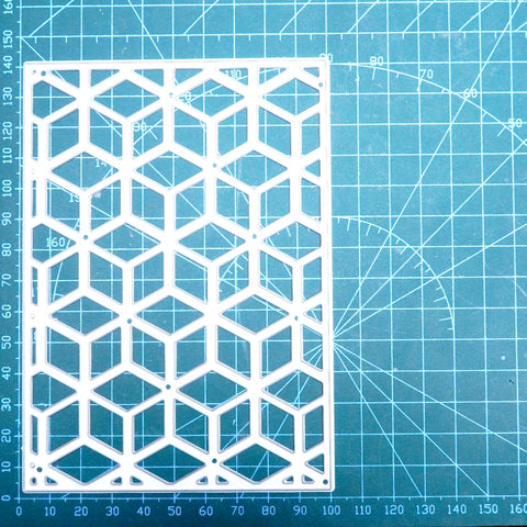 Inlovearts Diamond Lattice Background Board Metal Cutting Dies