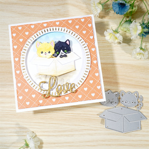 Inlovearts Pretty Animals in the Box Cutting Dies