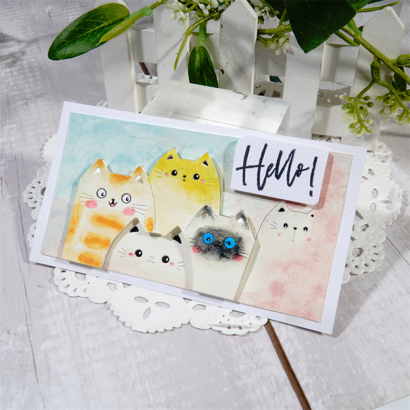 Inlovearts Group of Animals Background Board Cutting Dies