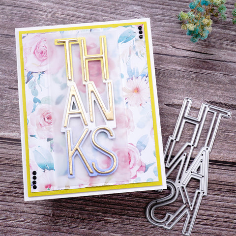 Inlovearts "THANKS" Word Cutting Dies