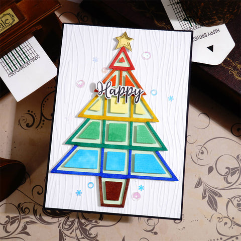 Inlovearts Christmas Tree Model Cutting Dies