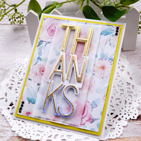 Inlovearts "THANKS" Word Cutting Dies