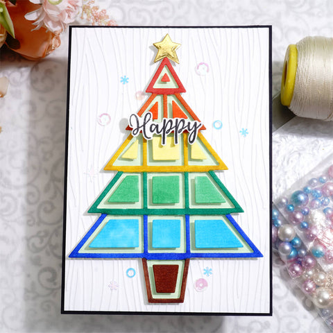 Inlovearts Christmas Tree Model Cutting Dies