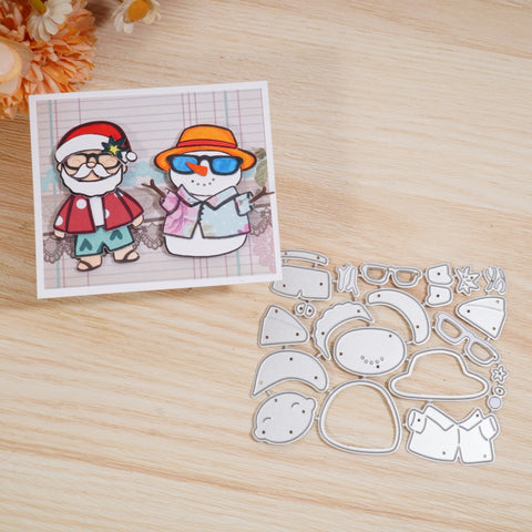 Inlovearts Santa Claus and Snowman Cutting Dies