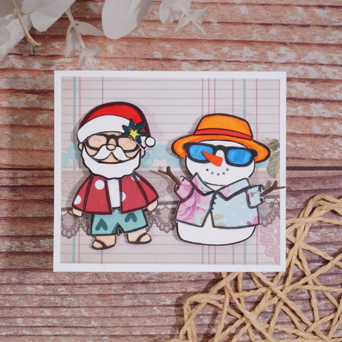 Inlovearts Santa Claus and Snowman Cutting Dies