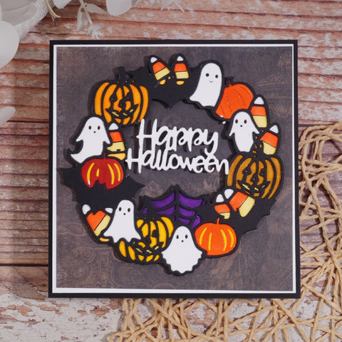 Inlovearts Happy Halloween Ring Cutting Dies